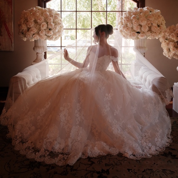 Monique Lhuillier Dresses & Skirts - Monique Lhuillier Custom Gianna Wedding Dress-Worn Once, Professionally Cleaned
